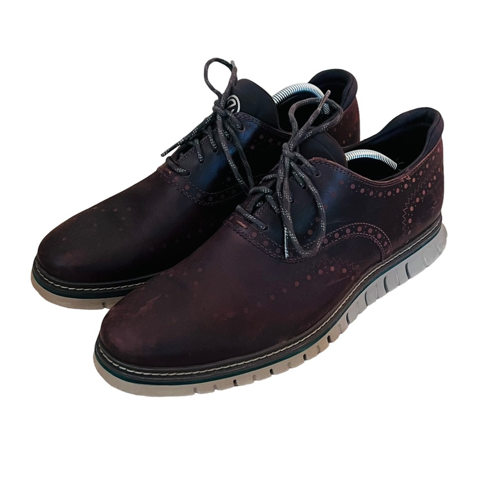 Cole Haan Zero Grand Wingtip Oxford Size 11 Brown Umbroa Cobblestone